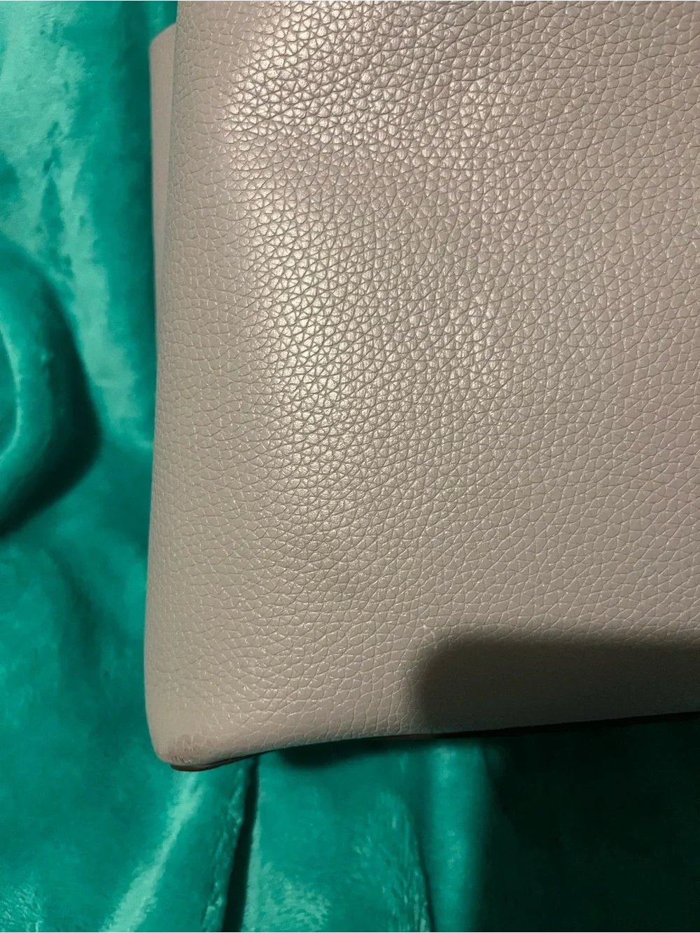 Tory Burch Pebbled Leather Gray Tote